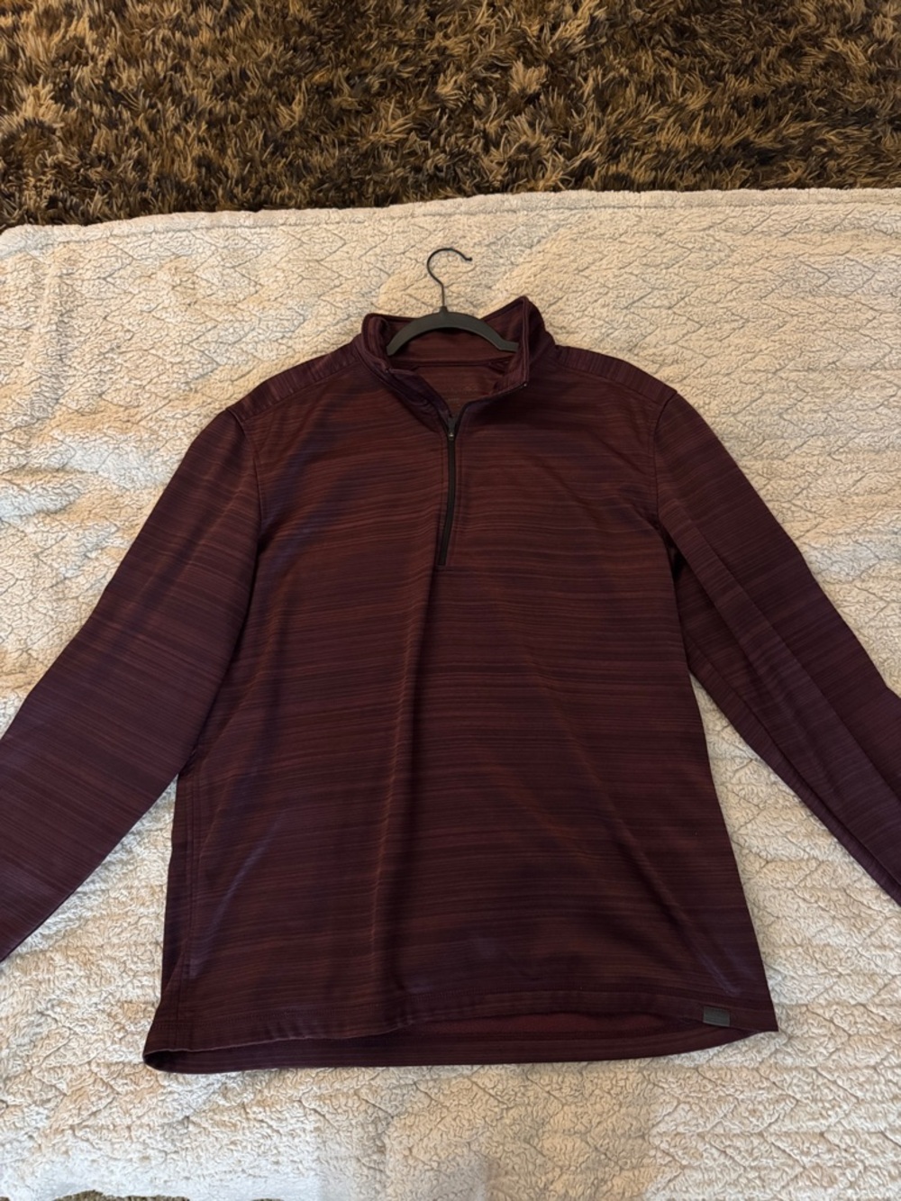 Women’s Burgundy Quarter-Zip Pullover